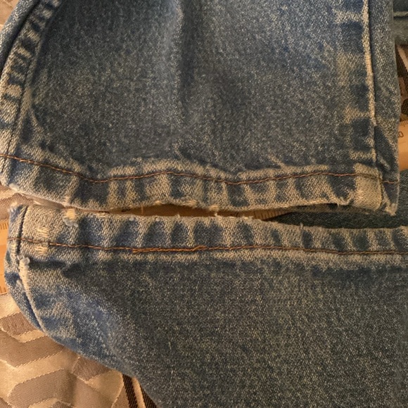 Wrangler Super Distressed Vintage Blokecore Denim Jeans 31/32 - Picture 12 of 15